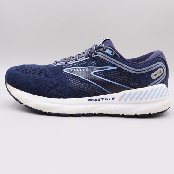 Brooks Beast GTS 23 Mens Size 10.5 4E Running Shoes Navy Blue White 1104031D450 main image 9
